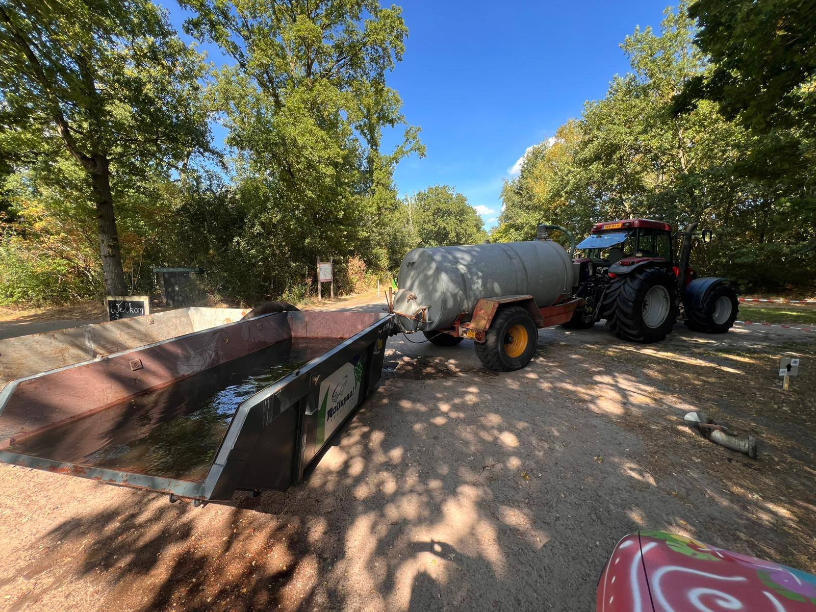 Voorbereidingen voor de Funrun in Balkbrug