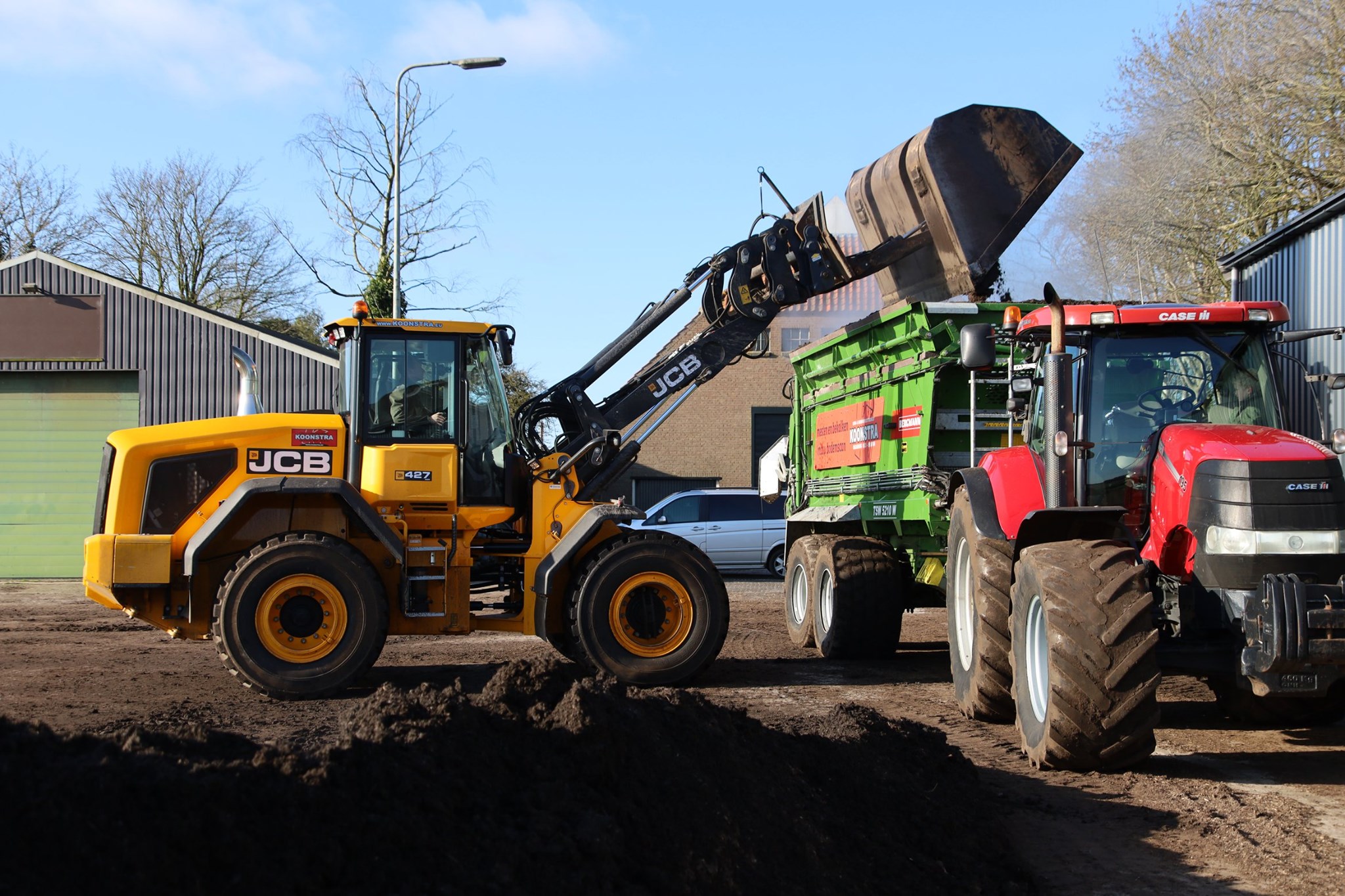 Breedstrooien met de Bergmann breedstrooier