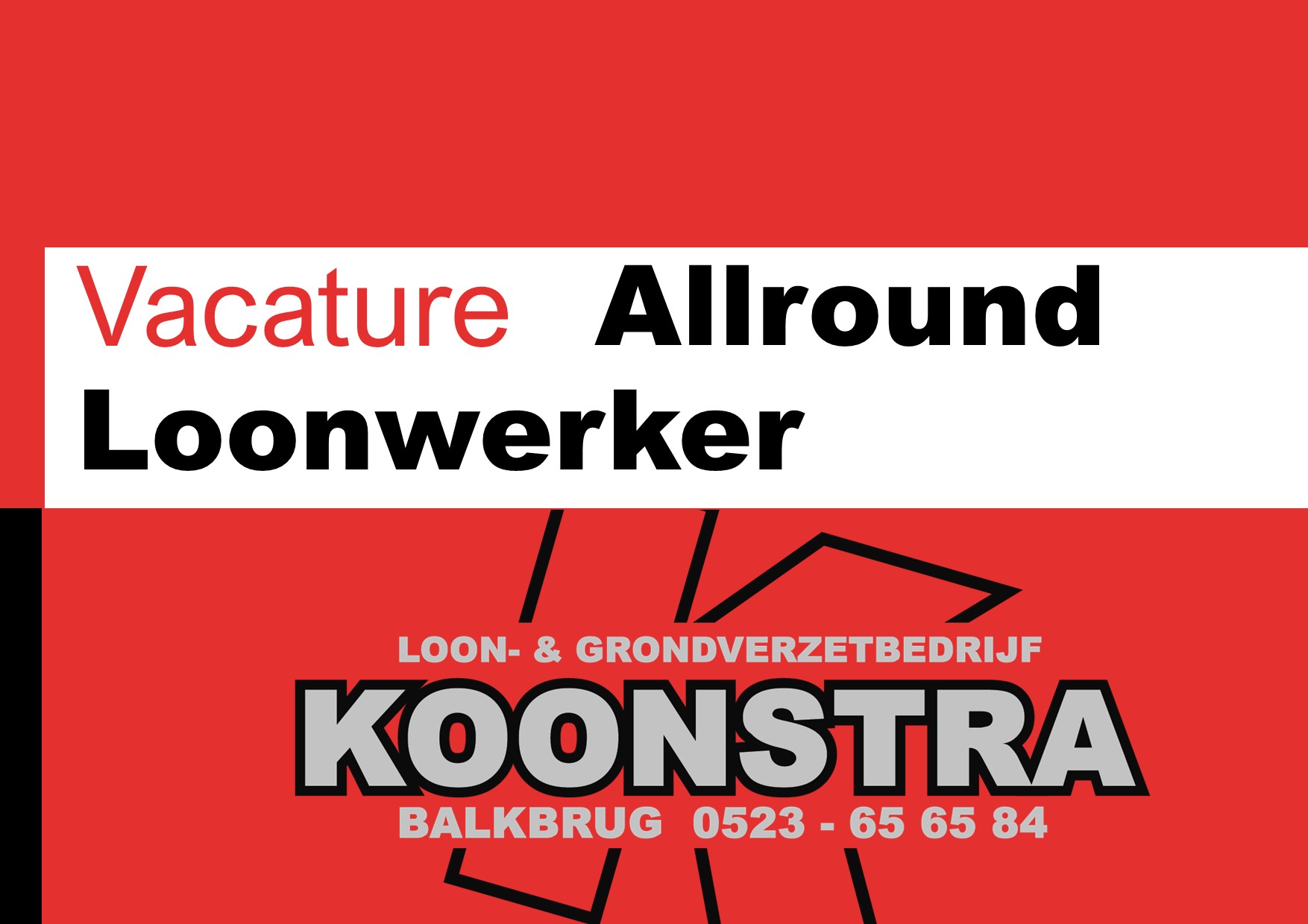 VACATURE - Allround loonwerker